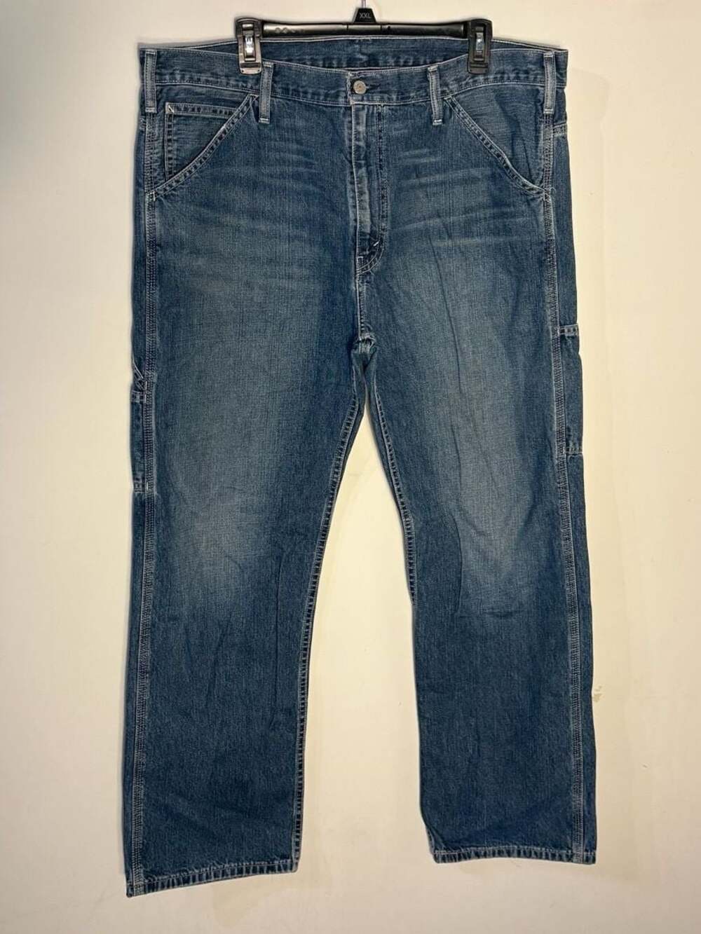 Levi's Carpenter Jeans - Men's Size 38x30 missing back left belt loop. 009-0027